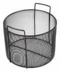 Black Steel Mesh Basket with Handles, 10 inch H F941