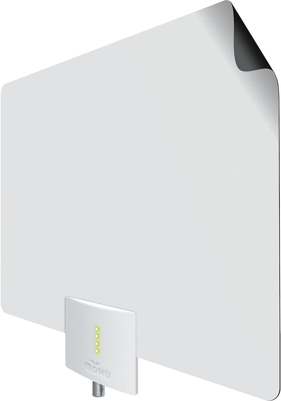 Indoor HDTV Antenna, 60-Mile Range, Multi-Directional, Paper-Thin, 16 ft. Coaxial Cable, 4K-Ready J372396