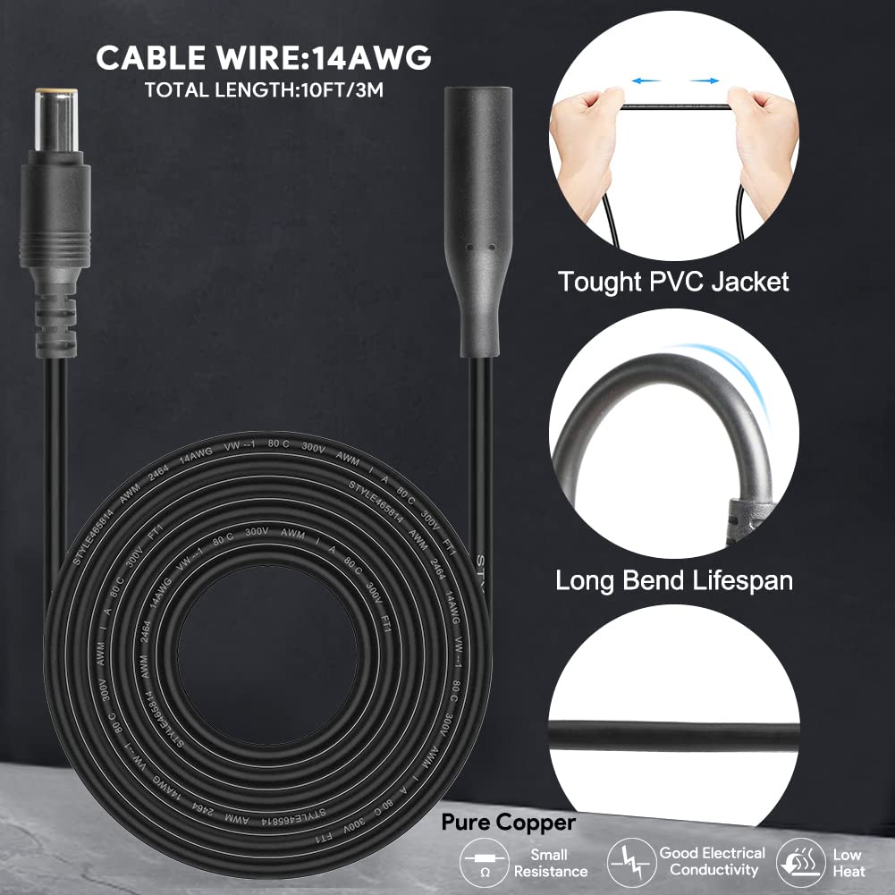 8mm DC Power Plug 10Ft Extension Cable A940