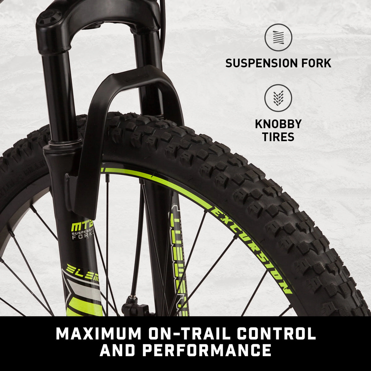 24-in. Mountain Bike, Black and Yellow, 21 Speeds M703870