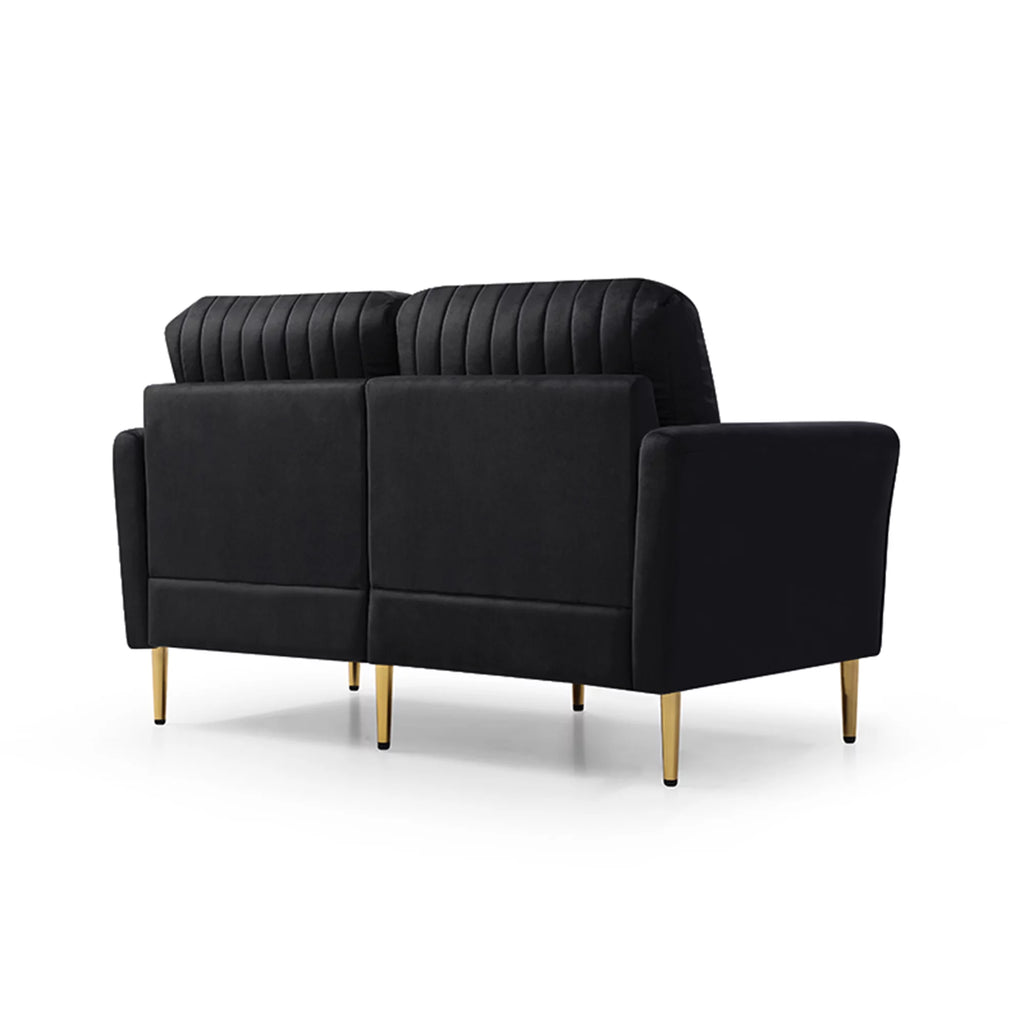 Black Velvet Loveseat I72389