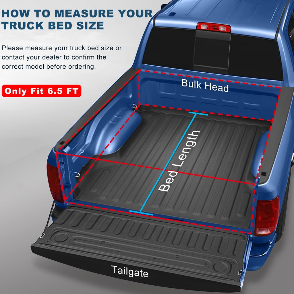 6.5FT Roll Up Tonneau Truck Bed Cover U484678