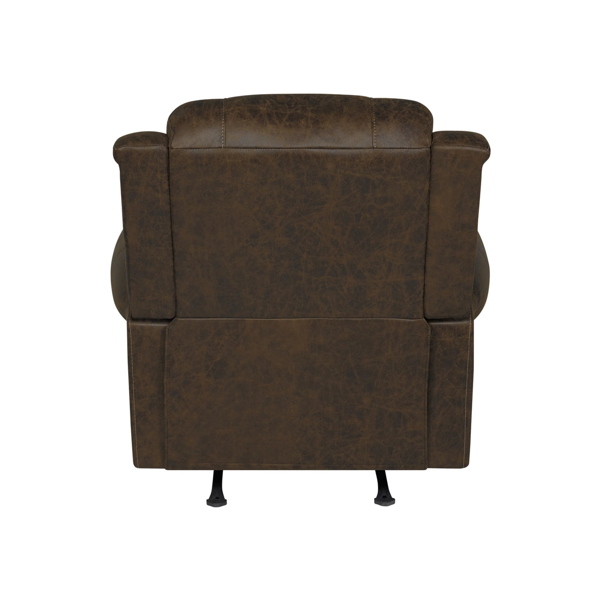 Brown Faux Leather Rocker Recliner X3500