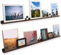 72" Narrow Wooden Floating Shelf Set of 2 Y290153