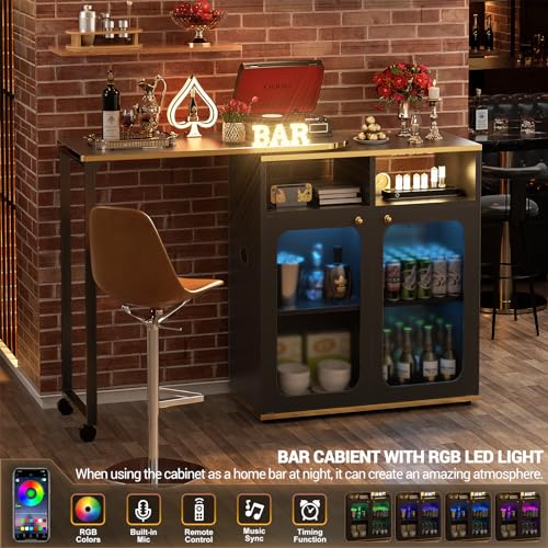White Oak 59" Dining Table with LED Light E610999
