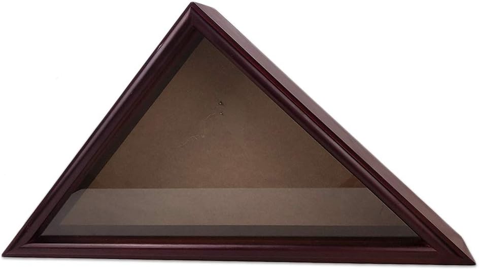 Flag Display Case 5 x 9.5' Mahogany Flag Shadow Box J516