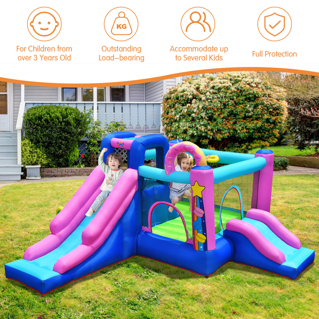 Inflatable Bounce Castle with Dual Slides J5446