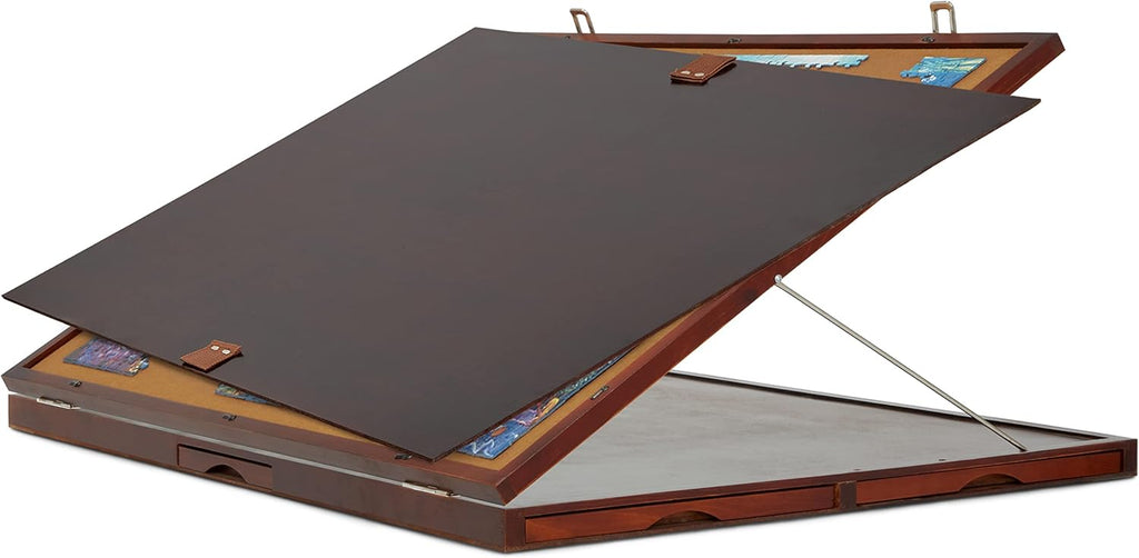 1500-Piece Tilting Puzzle Board with Felt Surface, 6 Removable Sorting Drawers, 27” x 35” Wooden Jigsaw Puzzle Table R962