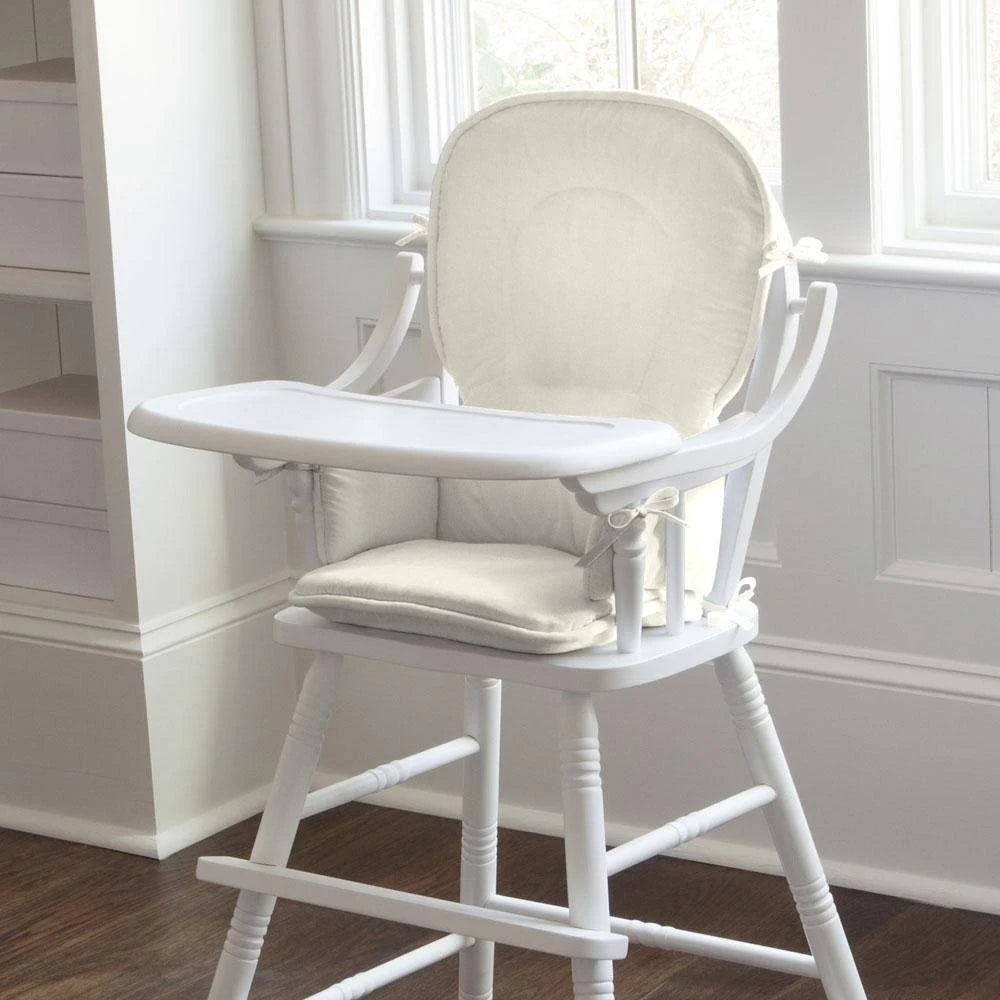 Solid Ivory High Chair Pad M20564