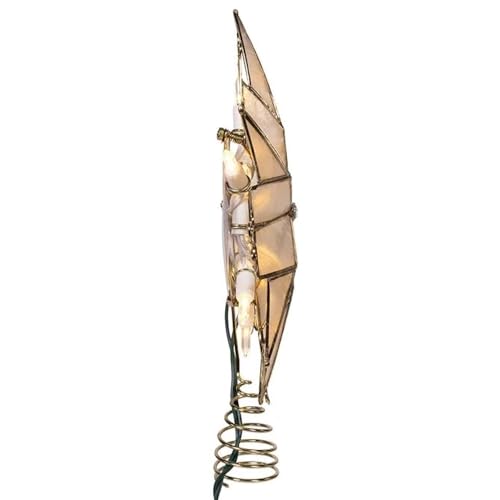 10-Light 6-Point Capiz Star Treetop Z2802