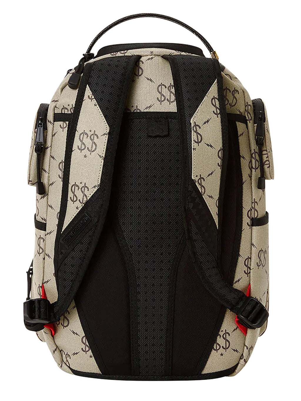 Beige Black Backpack Q6715