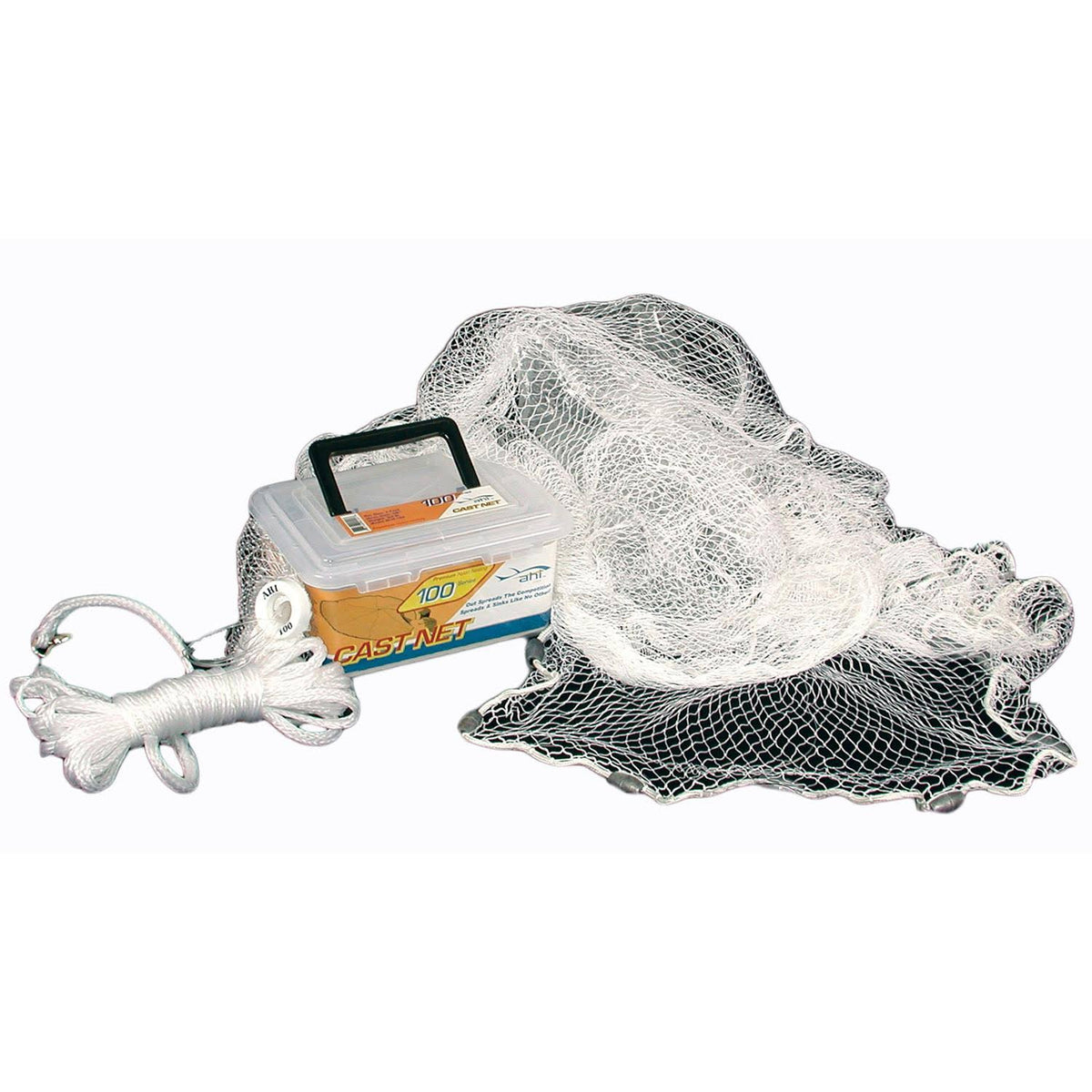 White Nylon Cast Net 4 ft 3/8x22 Mesh R387