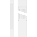 Fluted PVC Pilaster with Capital & Base (Pair) Y63843
