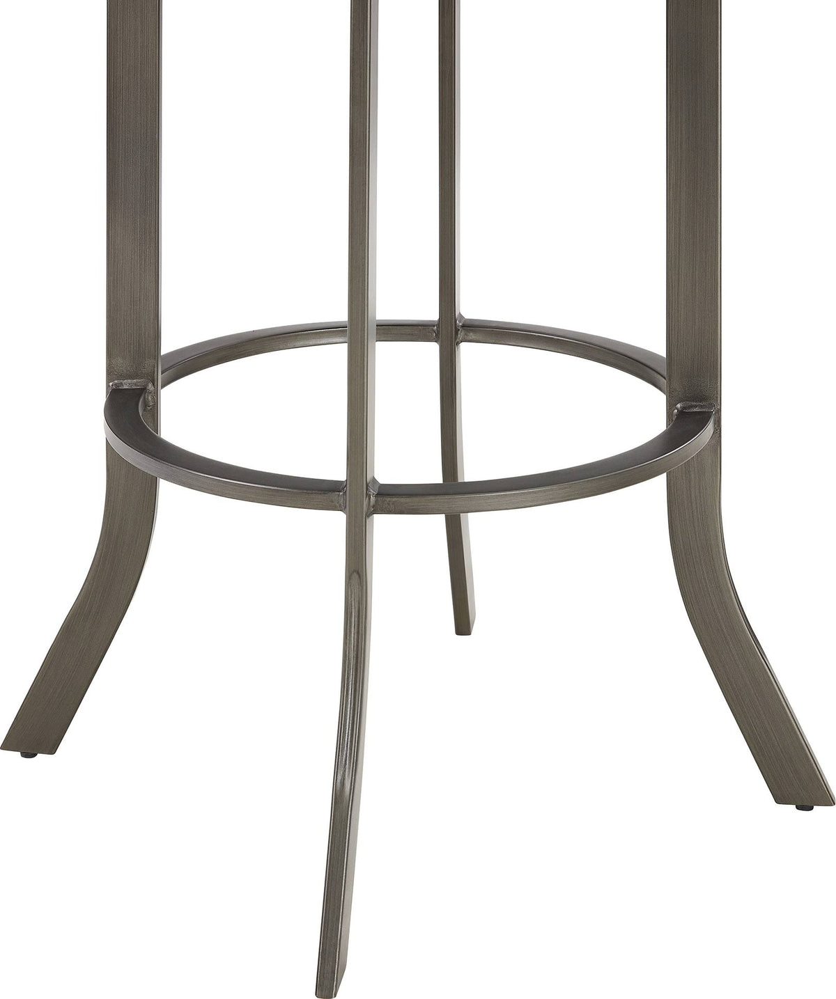 Mineral and Black Faux Leather Swivel Bar Stool H1027