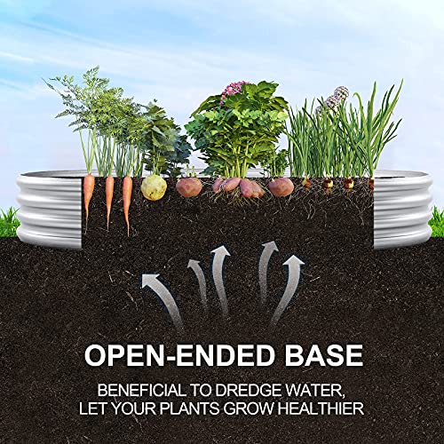 2Pcs Galvanized Raised Garden Bed Kit U8824