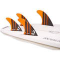 Surfboard Fins Quad Set (4) Honeycomb Orange T488481
