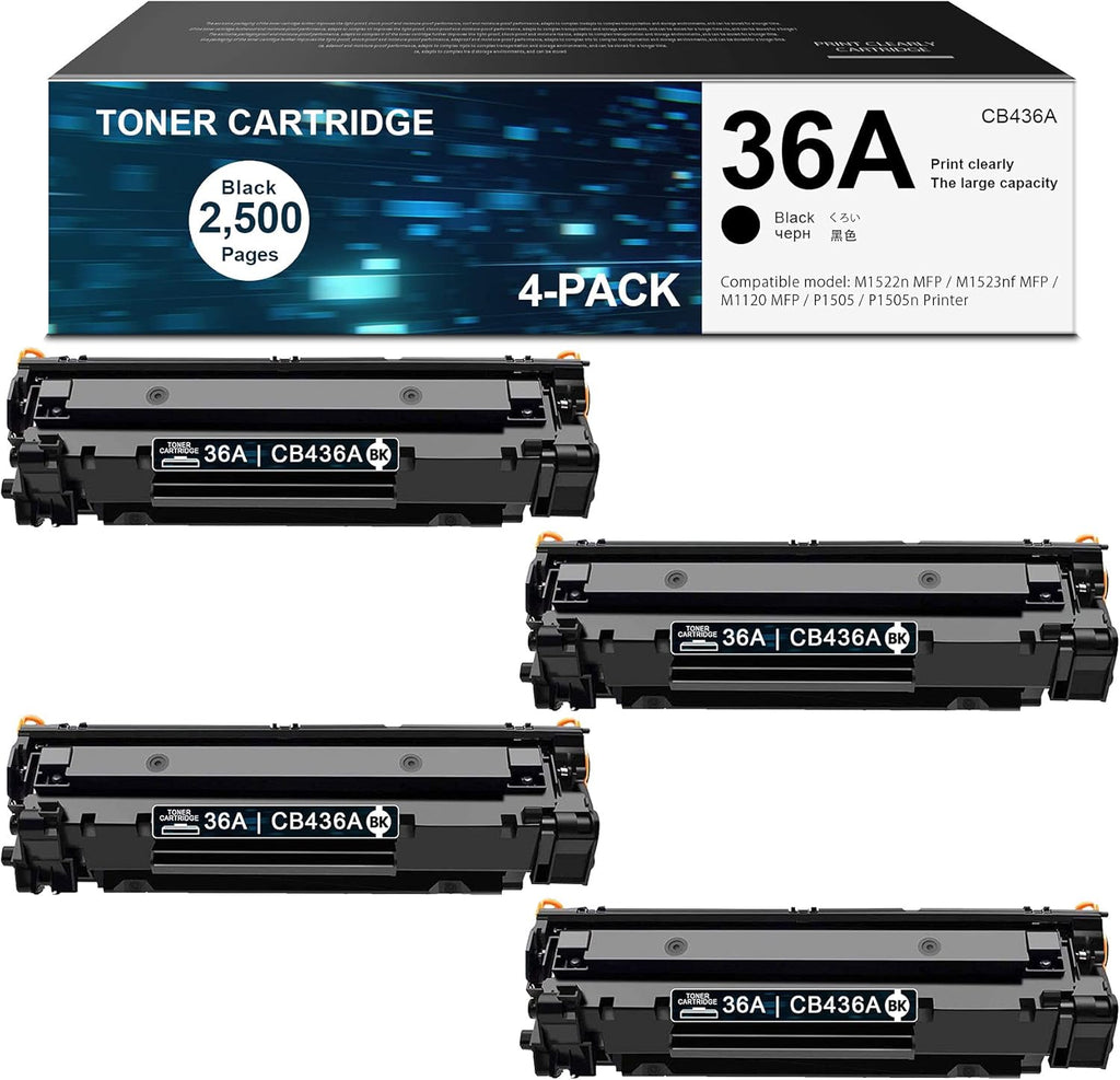 Black 4 Pack Toner Cartridge M4646