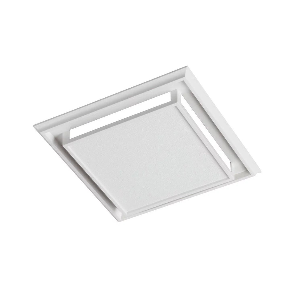 White Plastic-Grille Bathroom Ventilation Fan with Charcoal Filter M9805