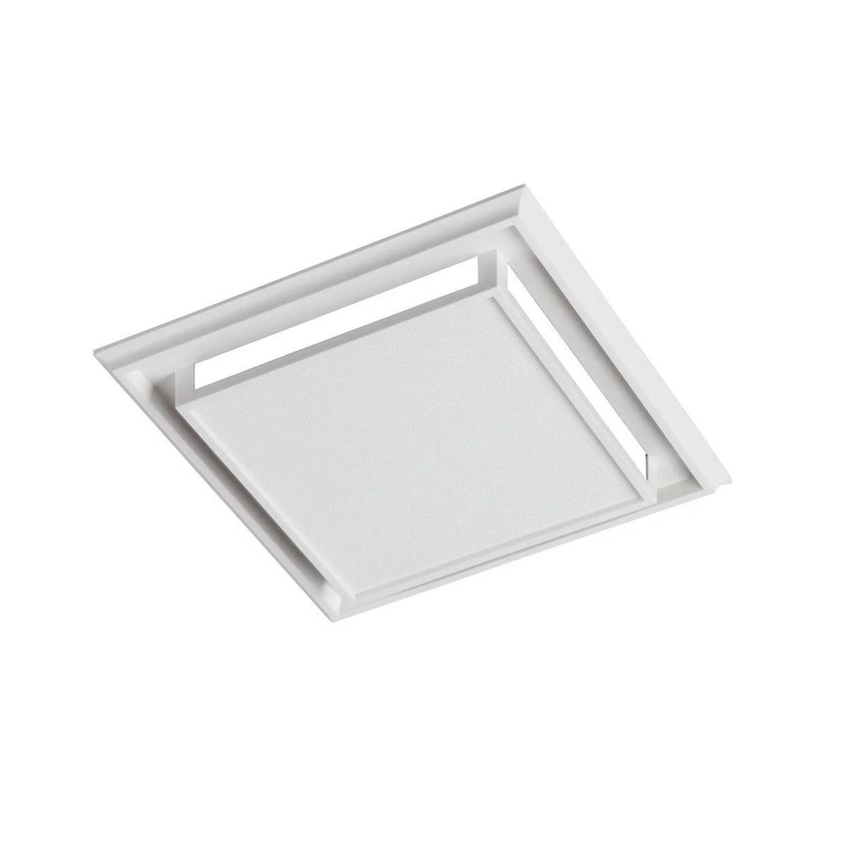 White Plastic-Grille Bathroom Ventilation Fan with Charcoal Filter M9805