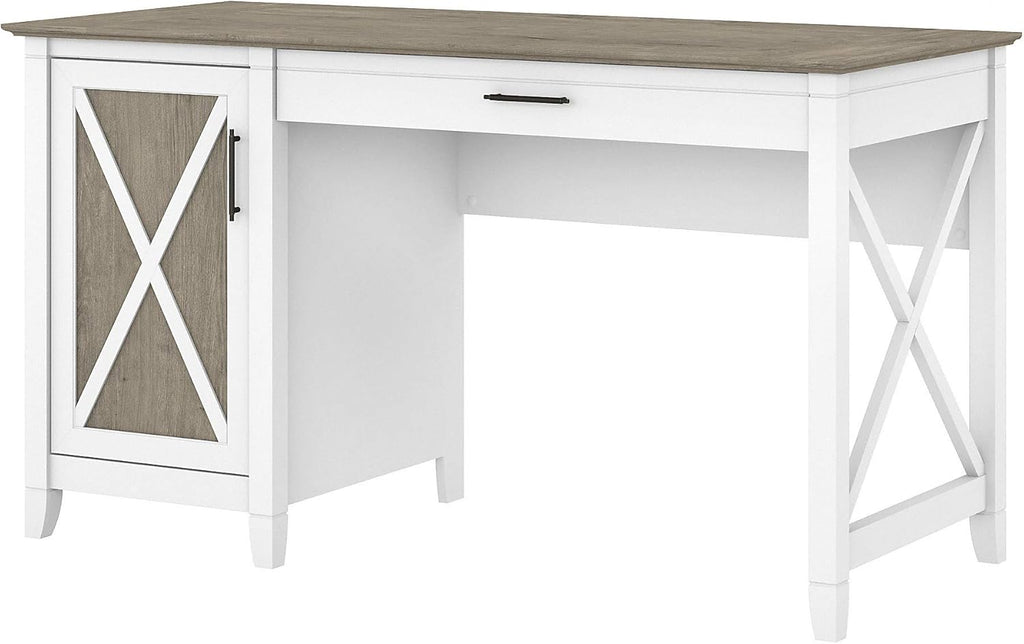 54W Computer Desk with Keyboard Tray and Storage N186288