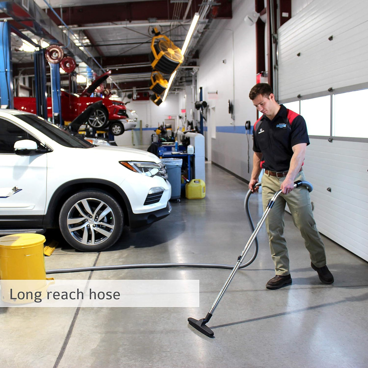 Wall Mounted Garage and Car Vacuum with 30 ft hose and Tools R62217