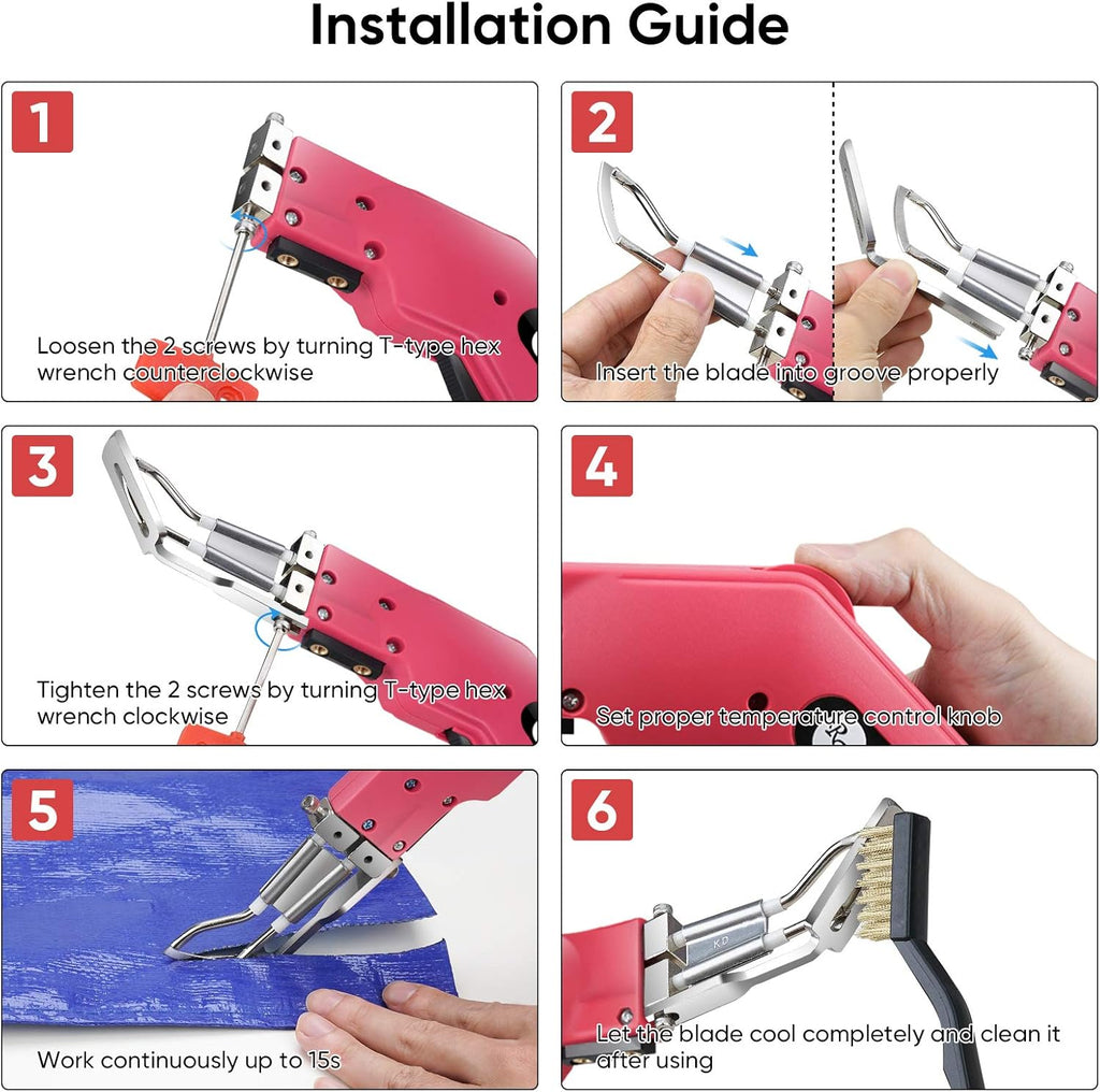 Rope Cutter Electric Hot Knife with Replacement Parts P23366