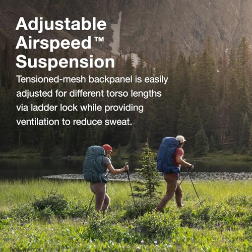 50L Blue Backpacking Backpack K65140