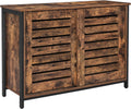 Rustic Brown Sideboard with Sliding Doors J595