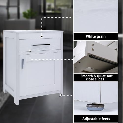 24 Inch Bathroom Vanity Sink Combo with Chrome Faucet F159531