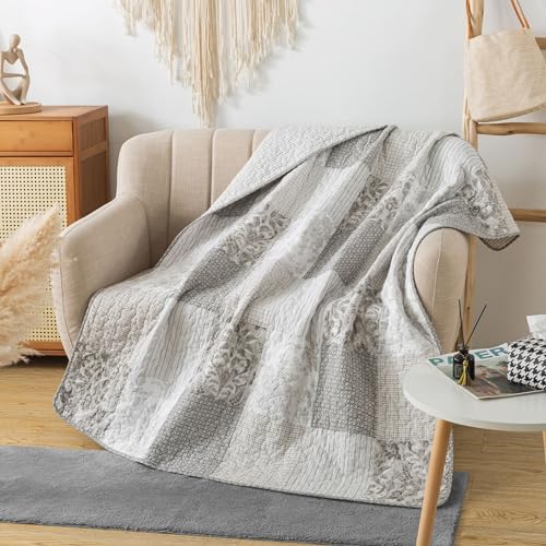 50" x 60" Cotton Quilted Throw Blanket R330732