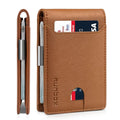 Slim Leather RFID Blocking Bifold Wallet B4763
