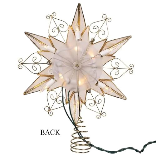 10-Light 6-Point Capiz Star Treetop Z2802