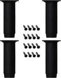 28 Inch Adjustable Metal Furniture Legs 2PCS Black A166