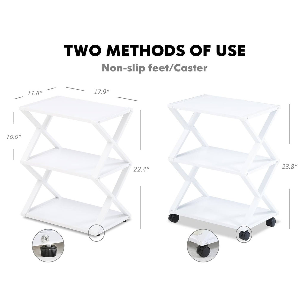 3 Tiers Wood and Metal Printer Stand E592