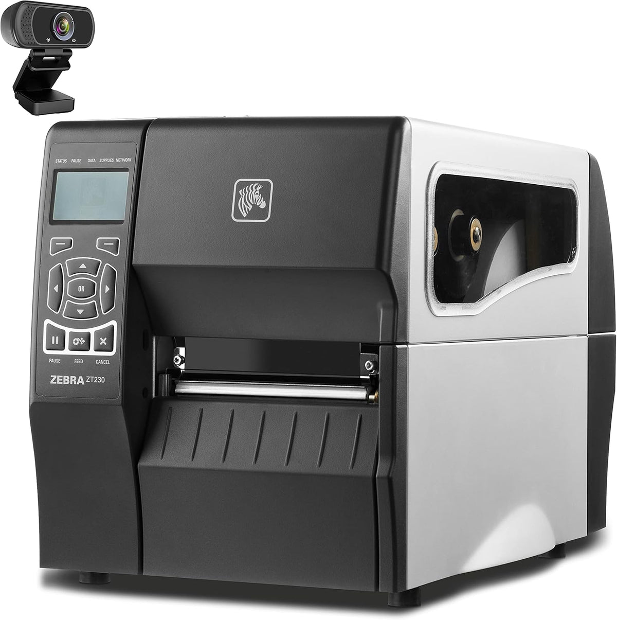 Thermal Transfer and Direct Thermal Industrial Monochrome Barcode Label Printer, Black, 203 dpi, 6 ips, 4.0 Print Width S363