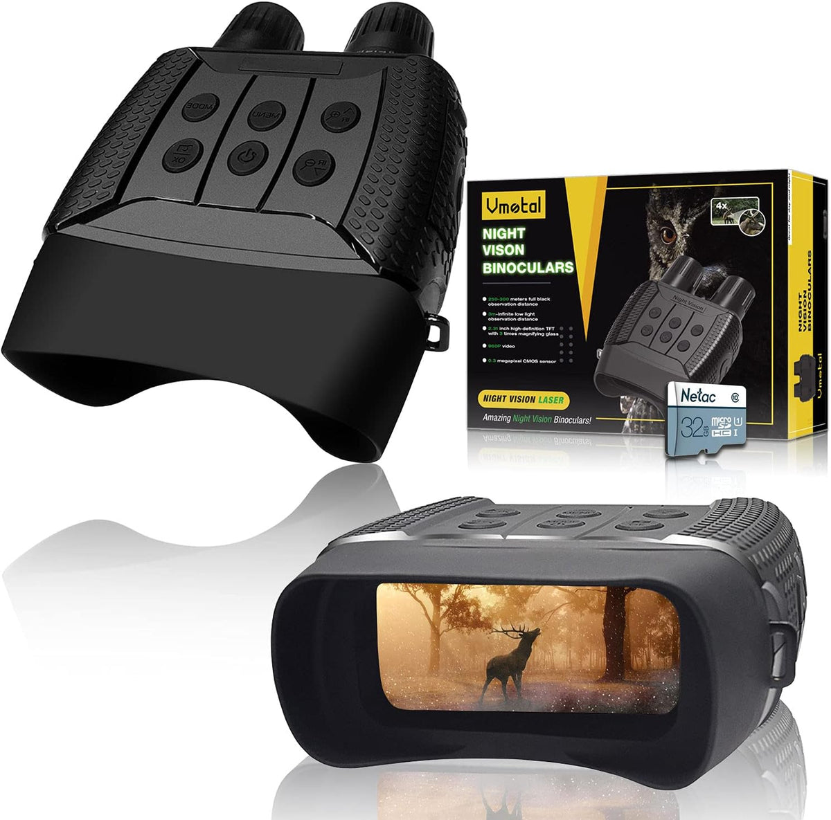 Night Vision Goggles Digital Binoculars Infrared 960P Water-Resistant P801