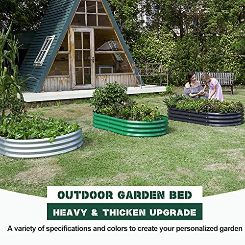 2Pcs Galvanized Raised Garden Bed Kit U8824