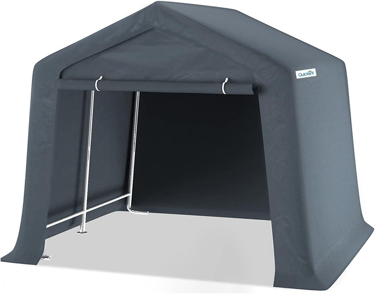 Heavy Duty 7 x 12ft Storage Shelter Carport Grey R1535