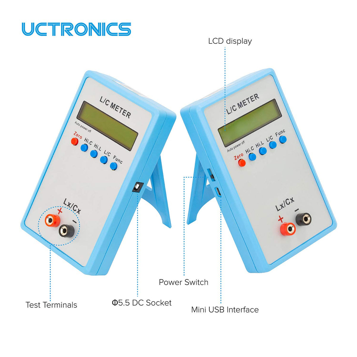 Handheld LC Inductor Capacitor Tester Pack of 2 O7942