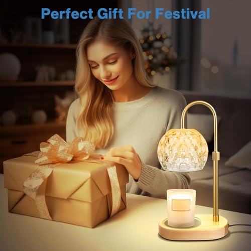 Adjustable Height Dimmable Candle Warmer Lamp with 2 Bulbs Timer P709