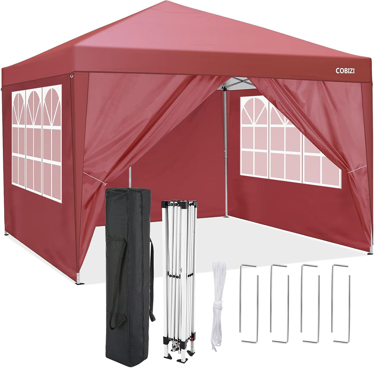 10x10 Pop-up Canopy Tent with 4 Sidewalls F40555