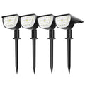 32 LED Solar Powered 2-in-1 IP67 Waterproof Landscape Spotlight M3484