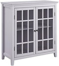 Gray Wood Double Door Cabinet X52550