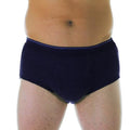 Men’s Incontinence Briefs with Super Absorbency - Reusable & Washable Leak Proof Underwear (Gray) (M) (Waist 34-36") R86630