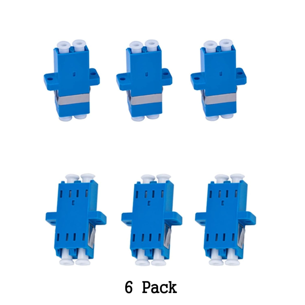 Fiber Optic Cable Adapter LC to LC Duplex 6 Pack U168128