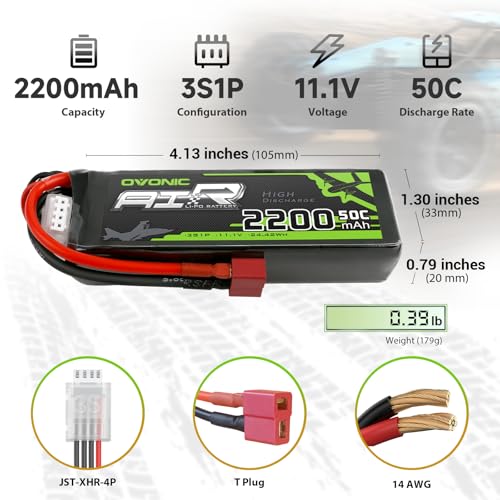 3S 2200mAh 11.1V 50C Lipo Battery with Dean-Style T Connector Z703551