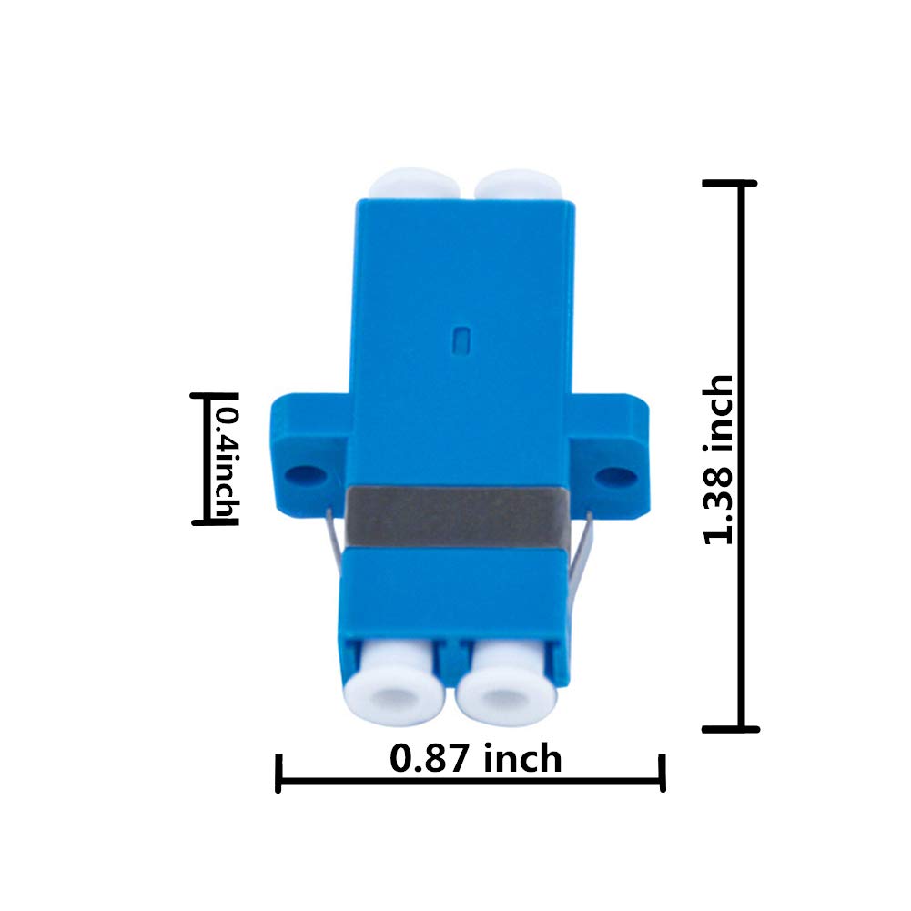 Fiber Optic Cable Adapter LC to LC Duplex 6 Pack U168128