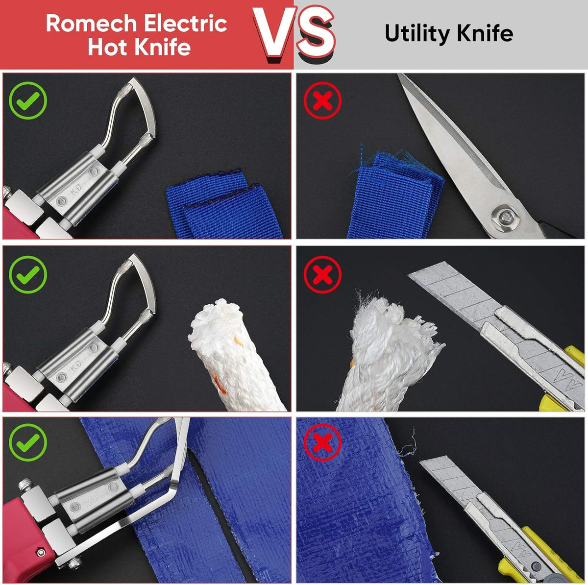 Rope Cutter Electric Hot Knife with Replacement Parts P23366
