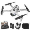 Black Mini Drone with Camera, Remote Control Quadcopter with 1080P HD Live Video Camera, 2 Batteries G65284