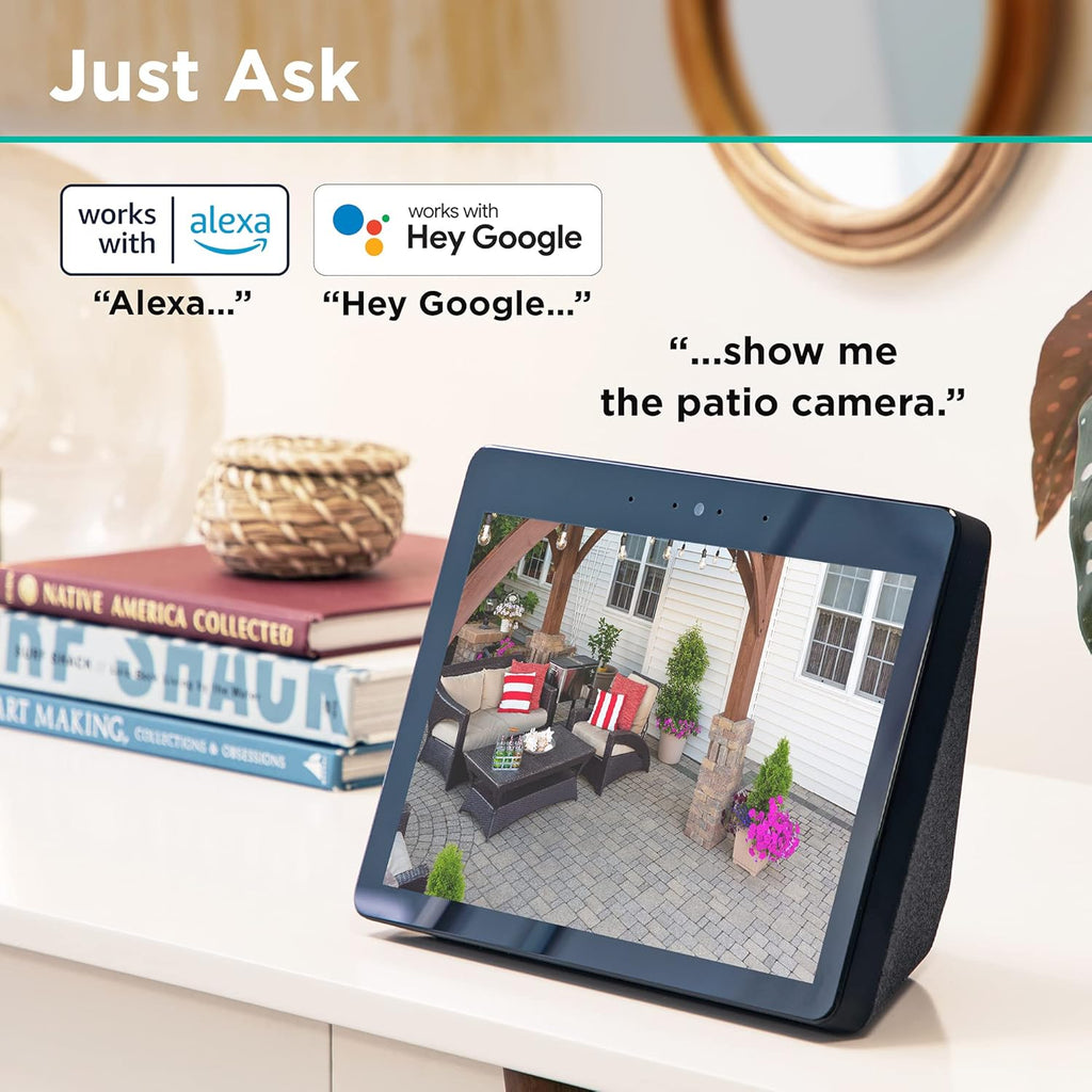 1080p HD Weatherproof WiFi Security Camera with 2-Way Audio C773486